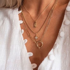 Taurus gold layered necklaces